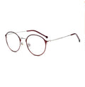 Retro Round Frame Alloy Anti-Blue Light Glasses (Unisex)